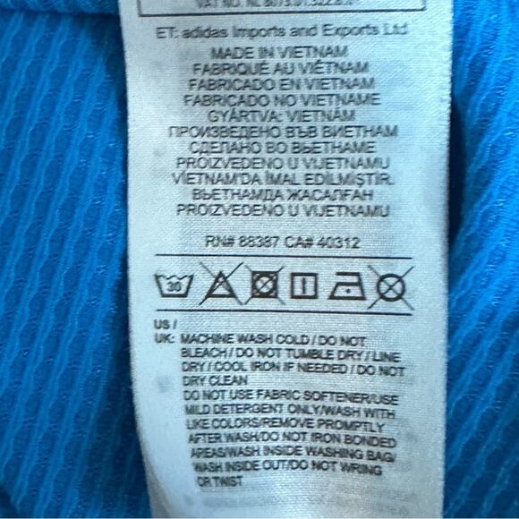 ADIDAS CLIMACHILL Mens XL Golf Tour Performance Polo Shirt. Blue Gray Top Shirt - Picture 4 of 12